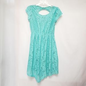 Teal Paper Doll Dress